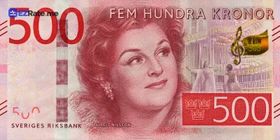 اسکناس ۵۰۰ کرون سوئد