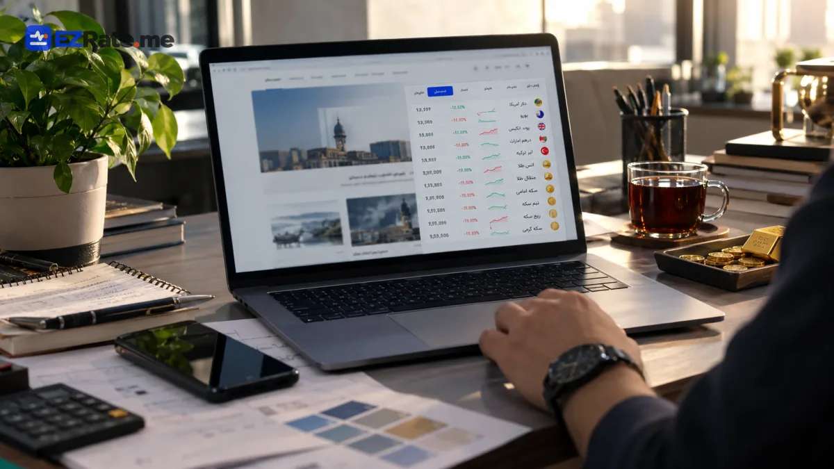 قرار دادن قیمت ارز در سایت با کد HTML