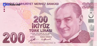200 Turkish Lira banknote